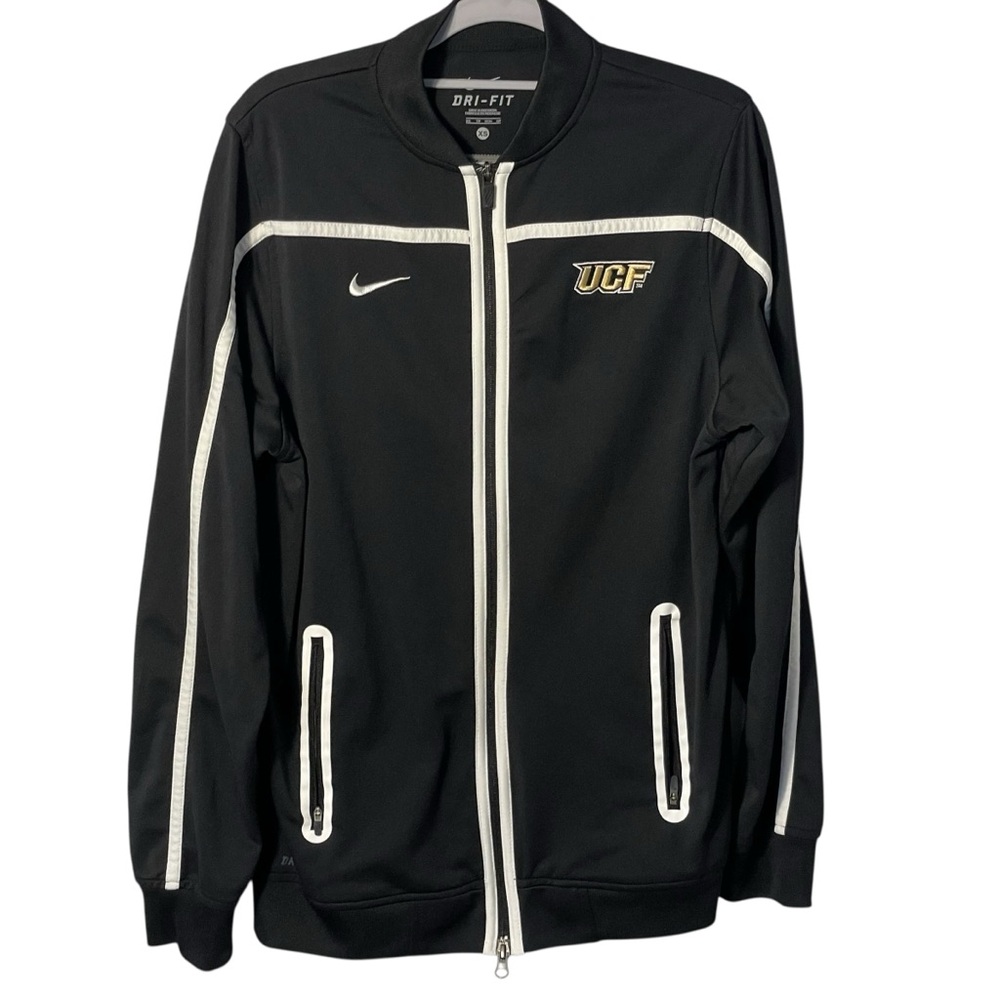 Nike Dri-Fit Men’s UCF Knights Navy Zip Front Track Style Jacket Sz XS